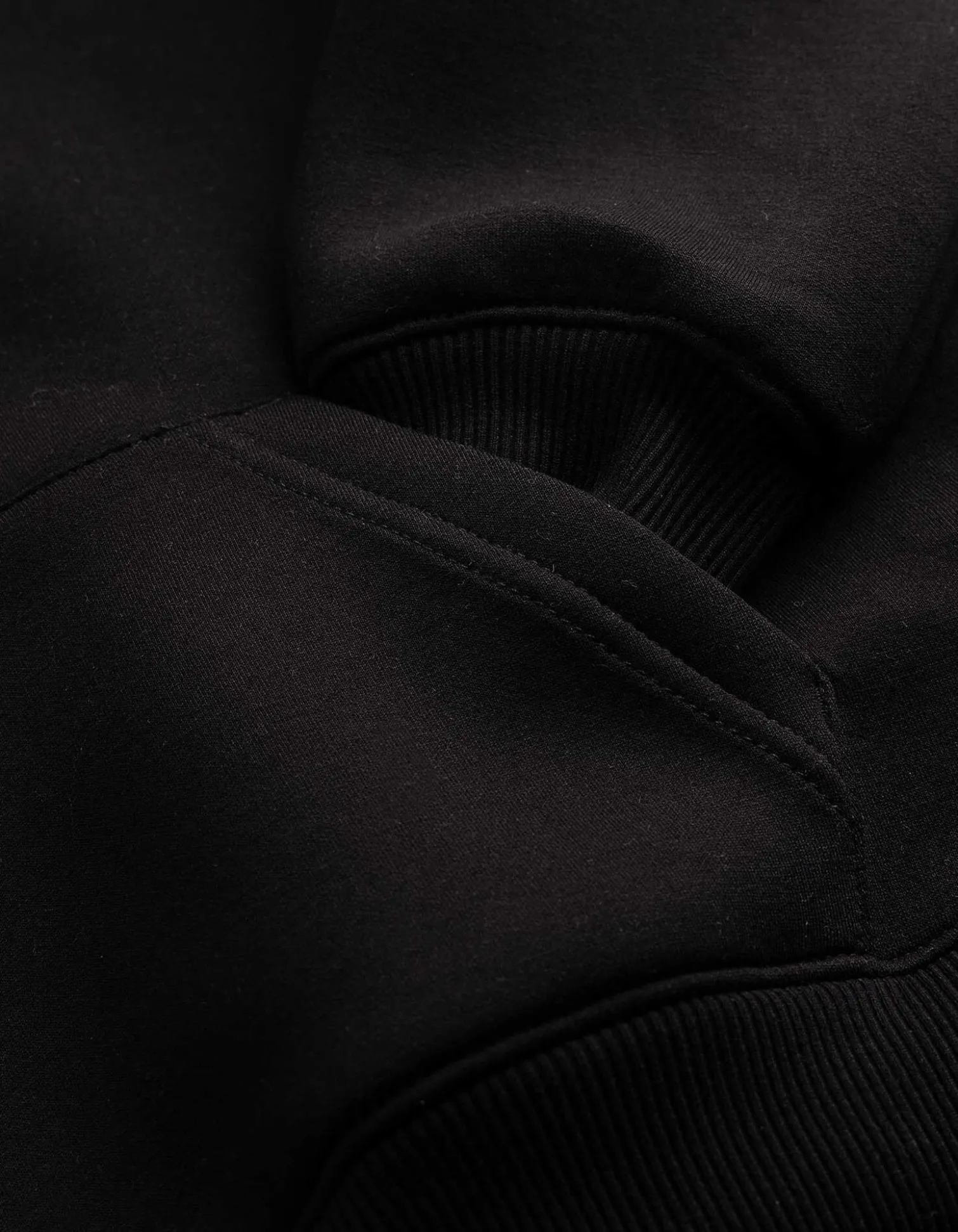 Hoodie - Scuba - schwarz