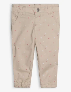Hose - Allover-Muster - weiß
