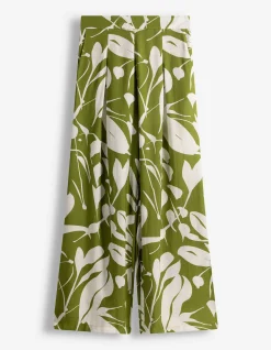 Hose - Allover-Print - grün