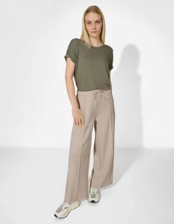 Hose - einfarbig - beige