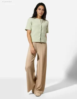 Hose - Elastischer Bund - beige