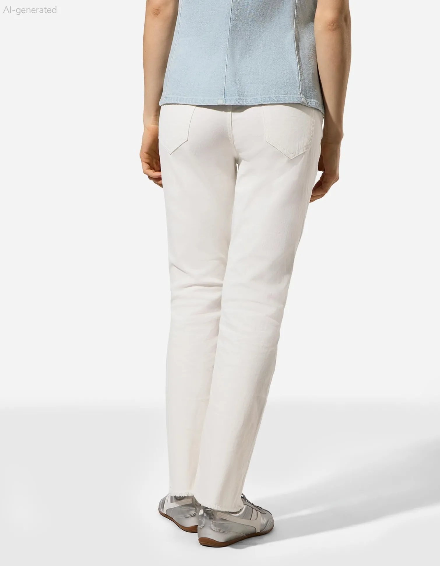 Hose - Flared Fit - weiß