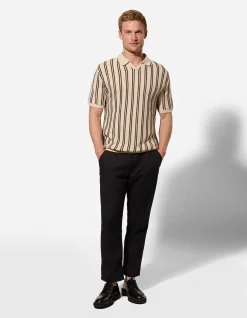 Hose - Leinen-Mix - schwarz