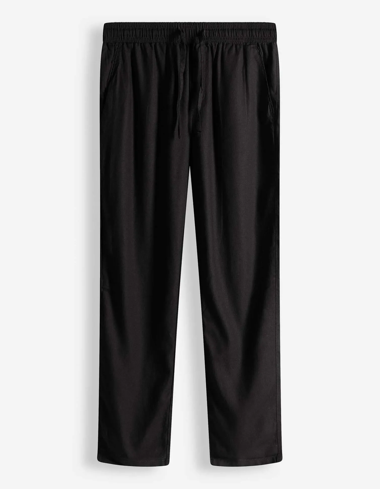 Hose - Leinen-Mix - schwarz