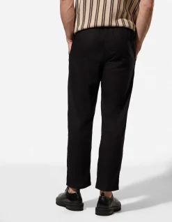 Hose - Leinen-Mix - schwarz