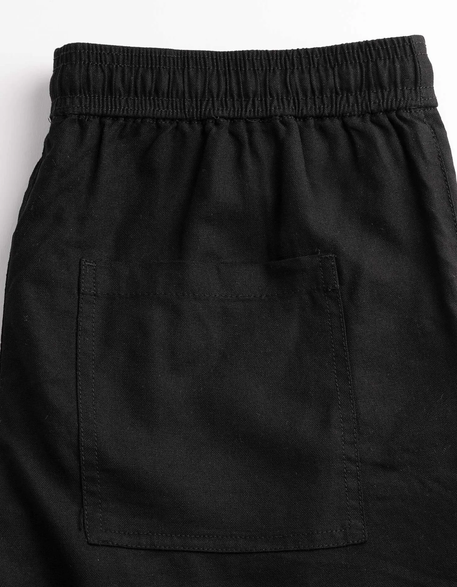 Hose - Leinen-Mix - schwarz