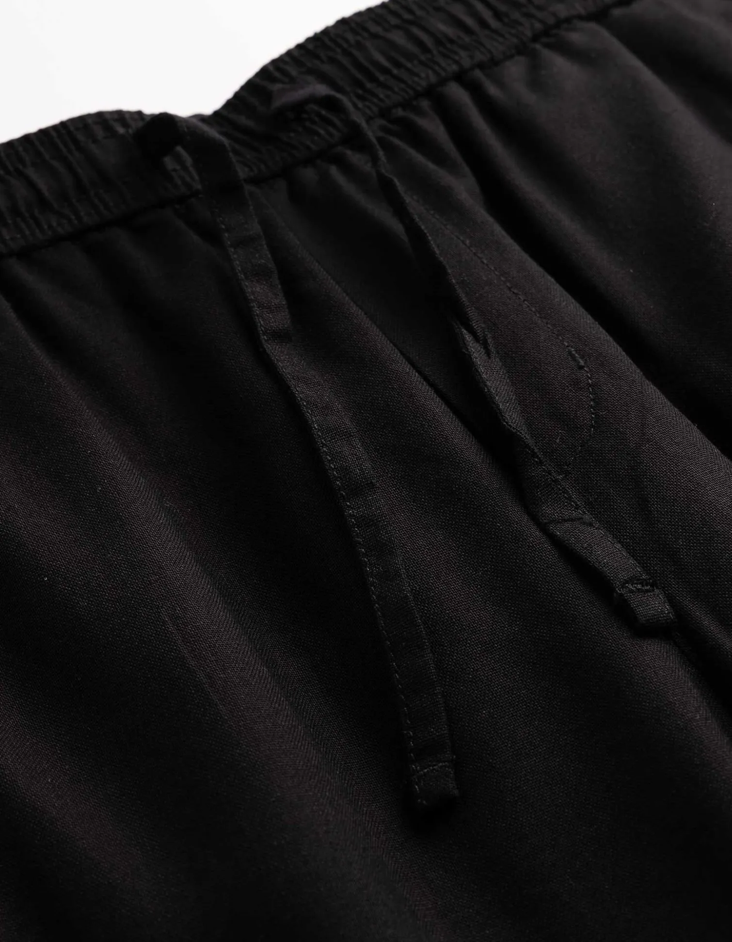 Hose - Leinen-Mix - schwarz