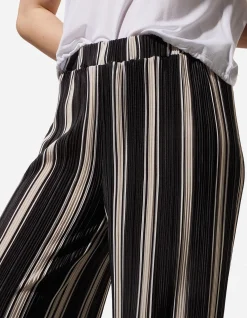 Hose - Plissee - schwarz