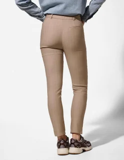 Hose - Skinny Fit - braun