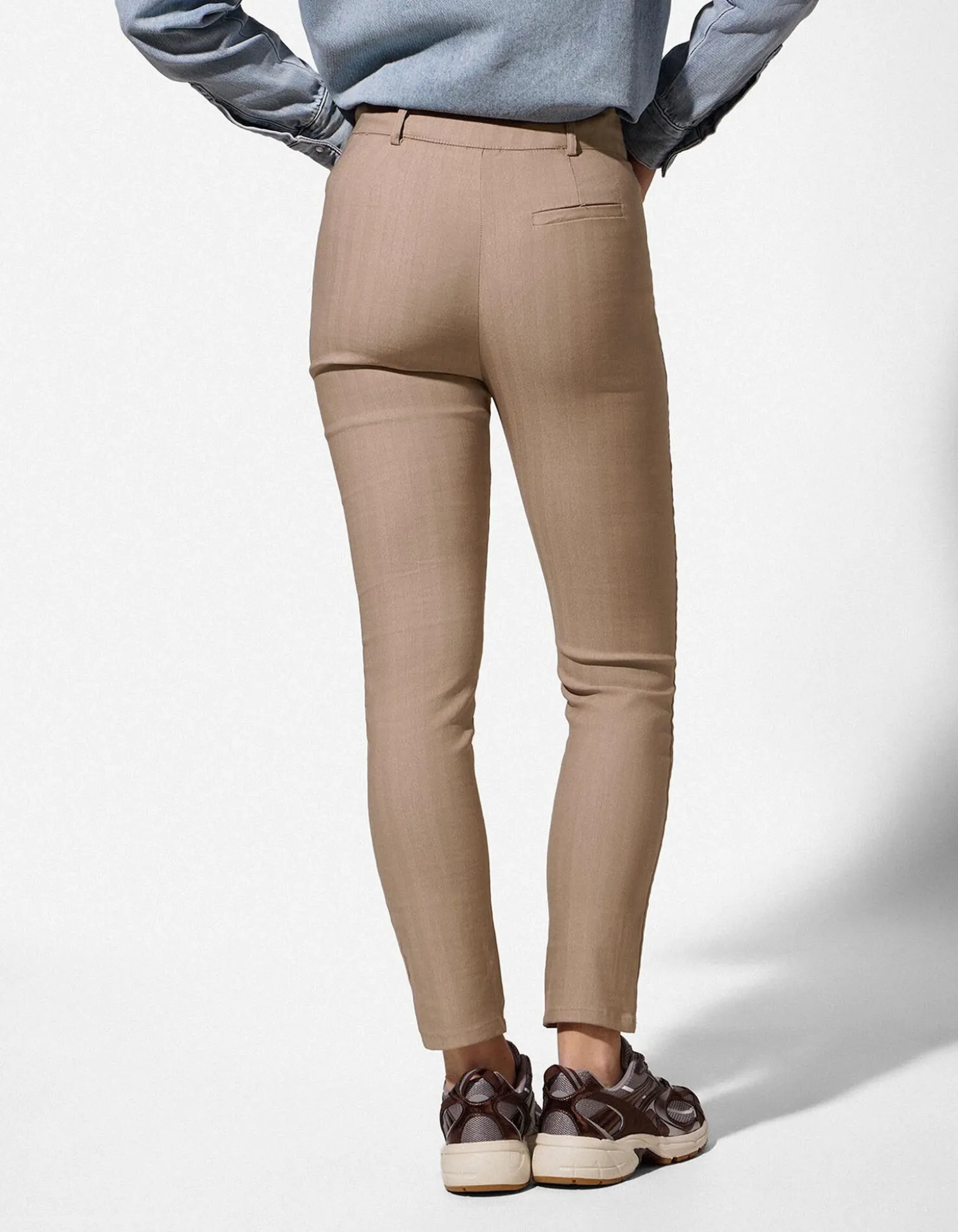 Hose - Skinny Fit - braun