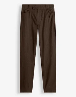 Hose - Skinny Fit - dunkelbraun