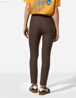 Hose - Skinny Fit - dunkelbraun