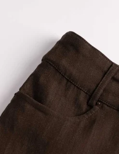 Hose - Skinny Fit - dunkelbraun