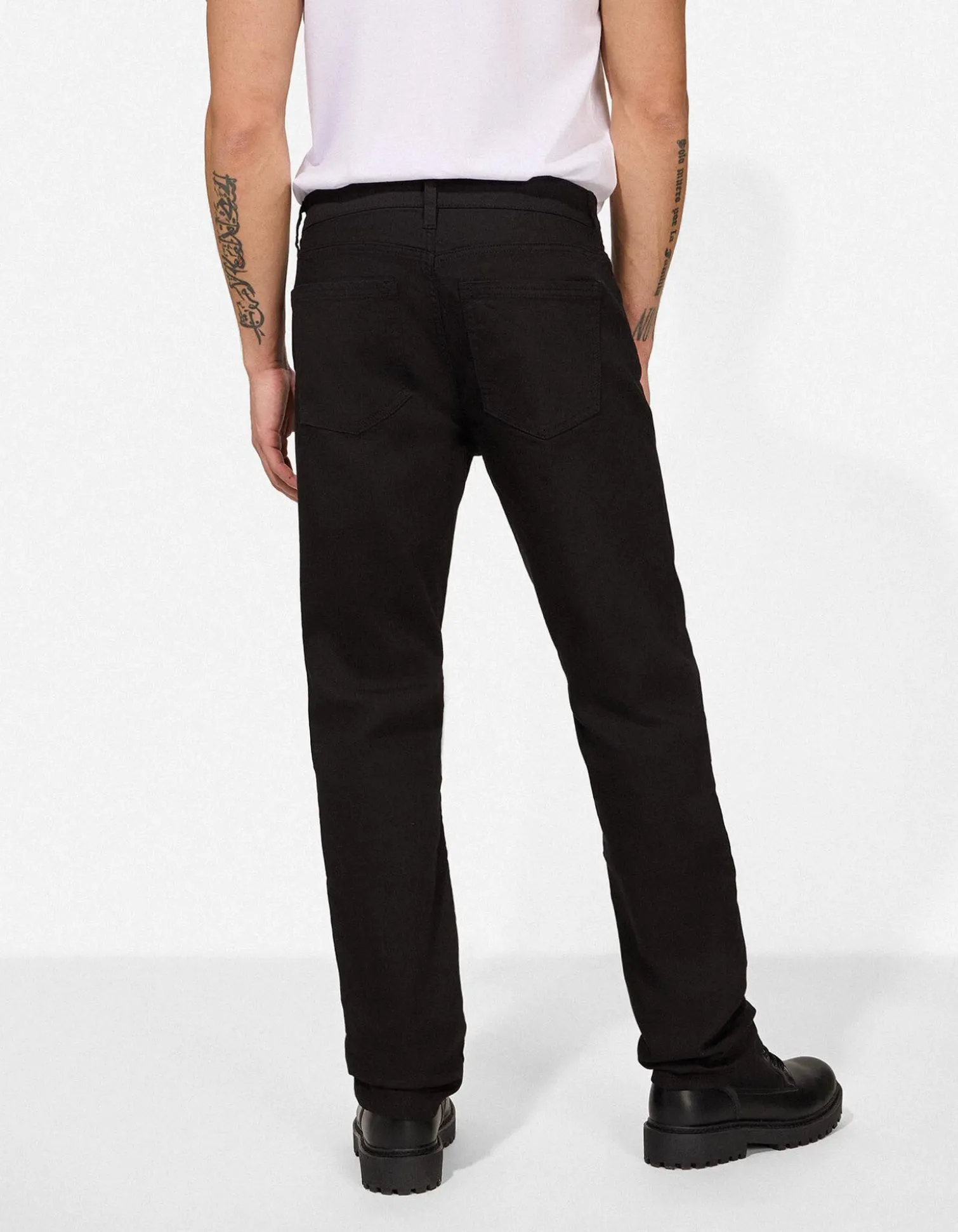 Hose - Straight Fit - schwarz