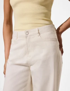 Hose - Straight Fit - weiß