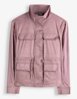 Jacke - Kunstleder - rosa