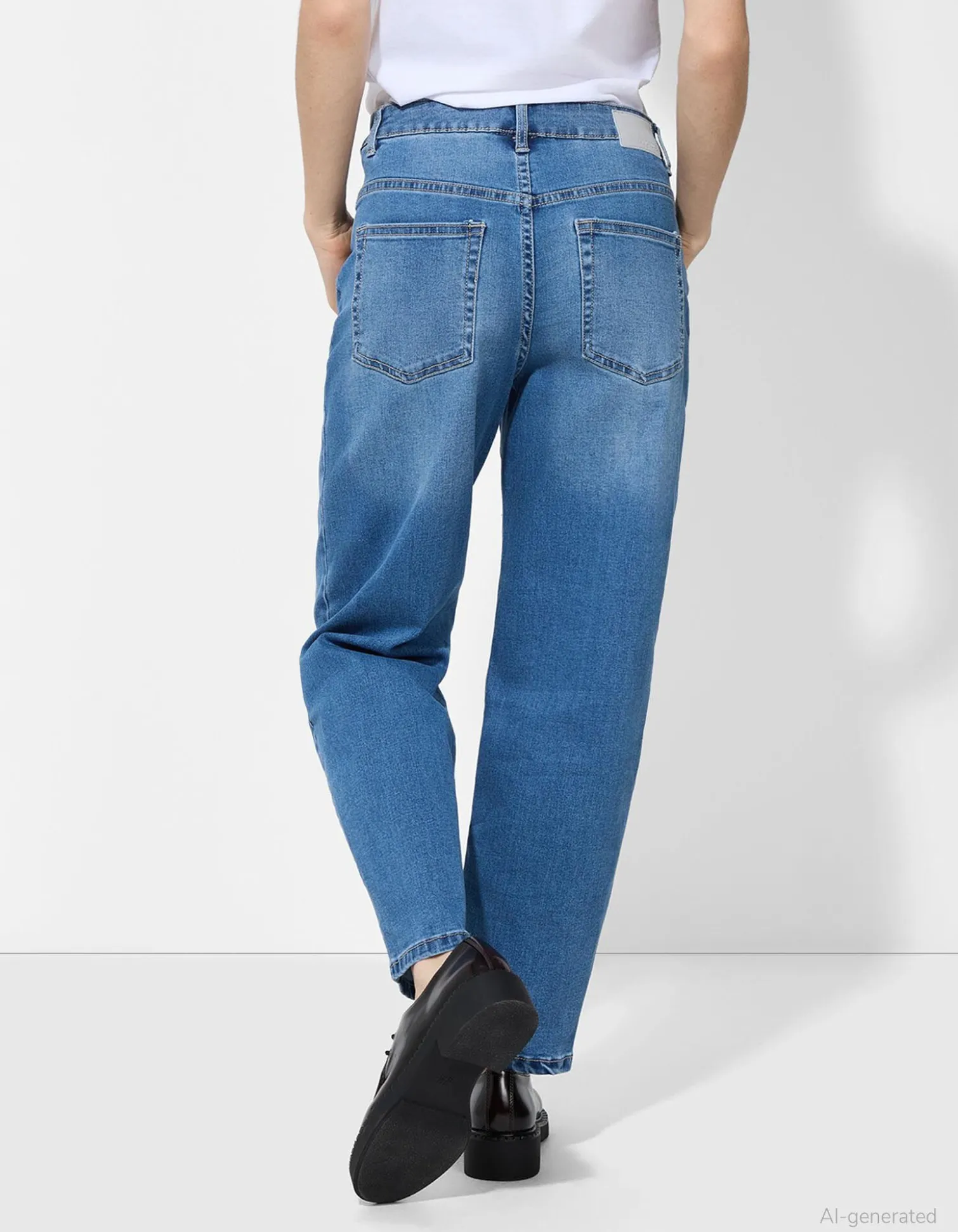 Jeans - Balloon Fit - blau