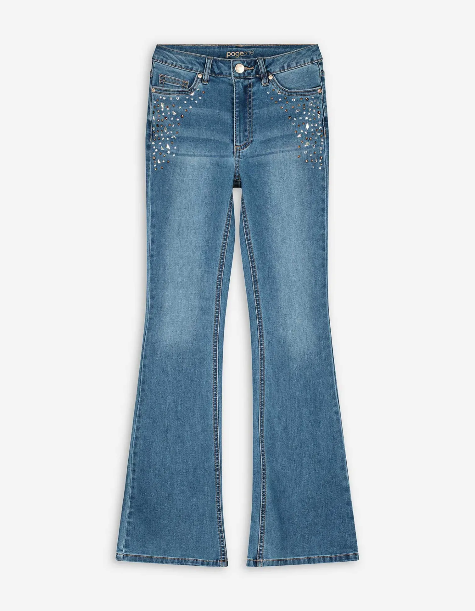 Jeans - Bootcut Fit - blau