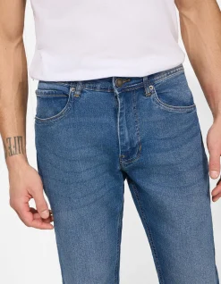 Jeans - Eingrifftaschen - dunkelblau