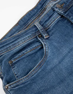 Jeans - Eingrifftaschen - dunkelblau