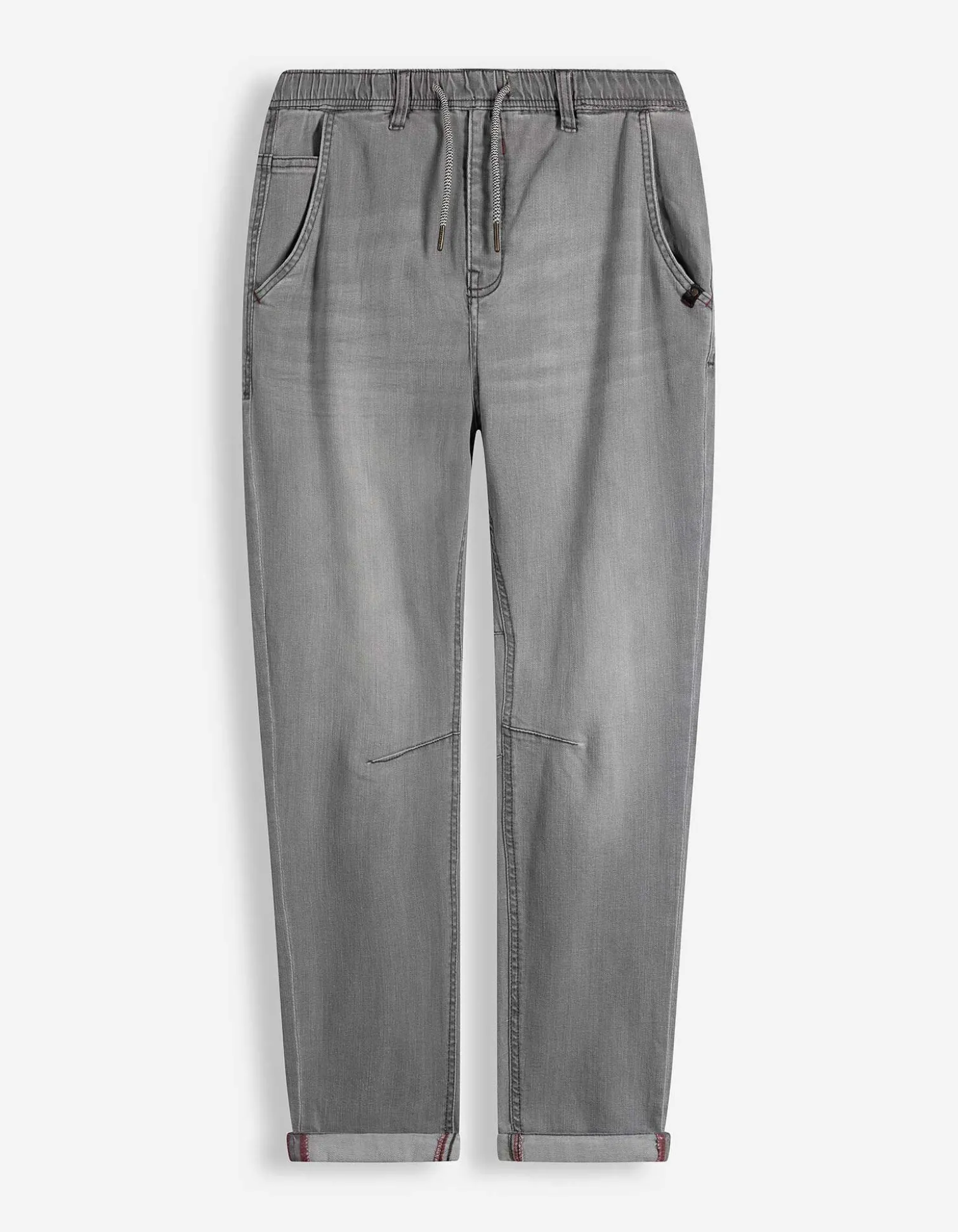 Jeans - Elastischer Bund - grau