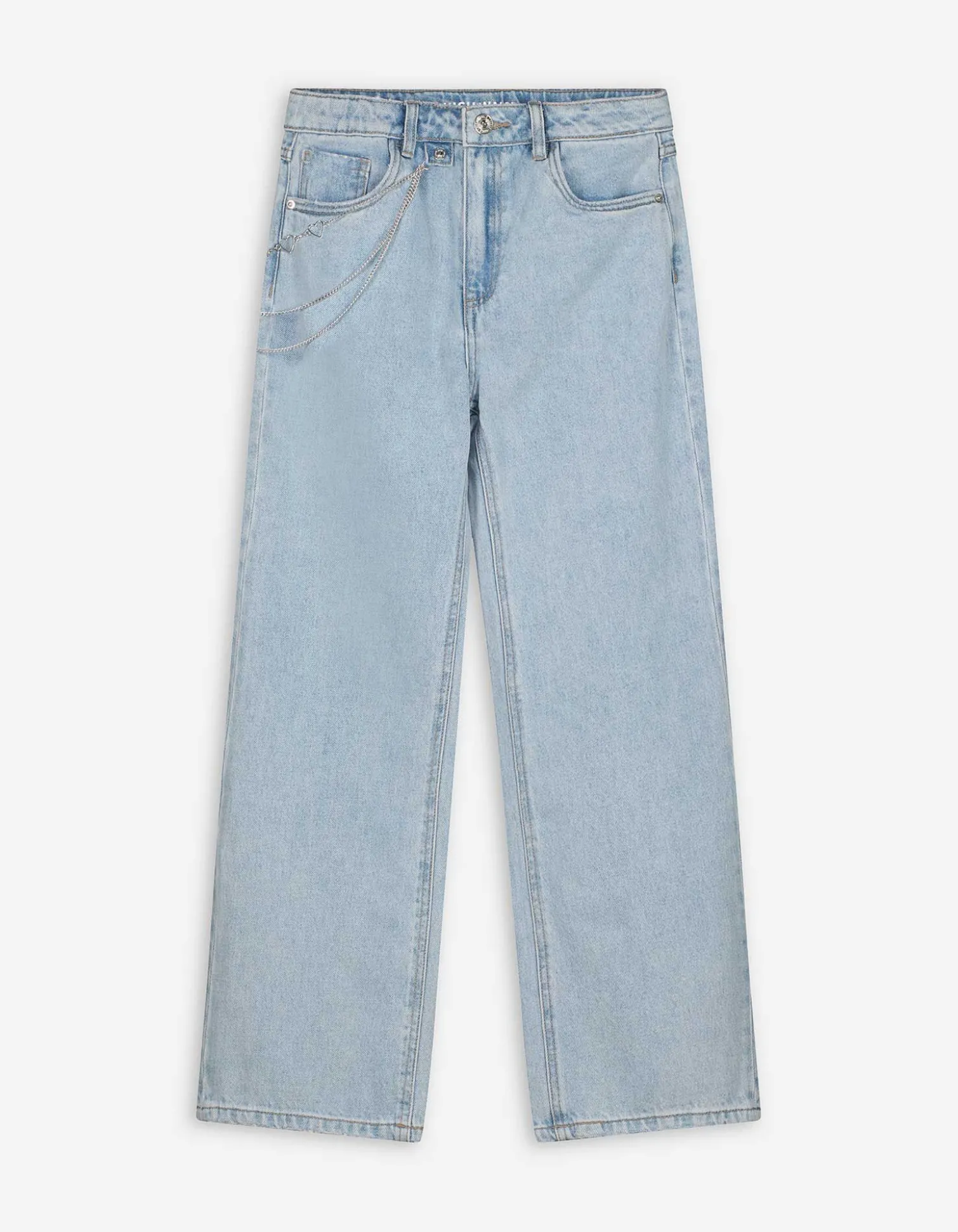 Jeans - Kettedetail - hellblau
