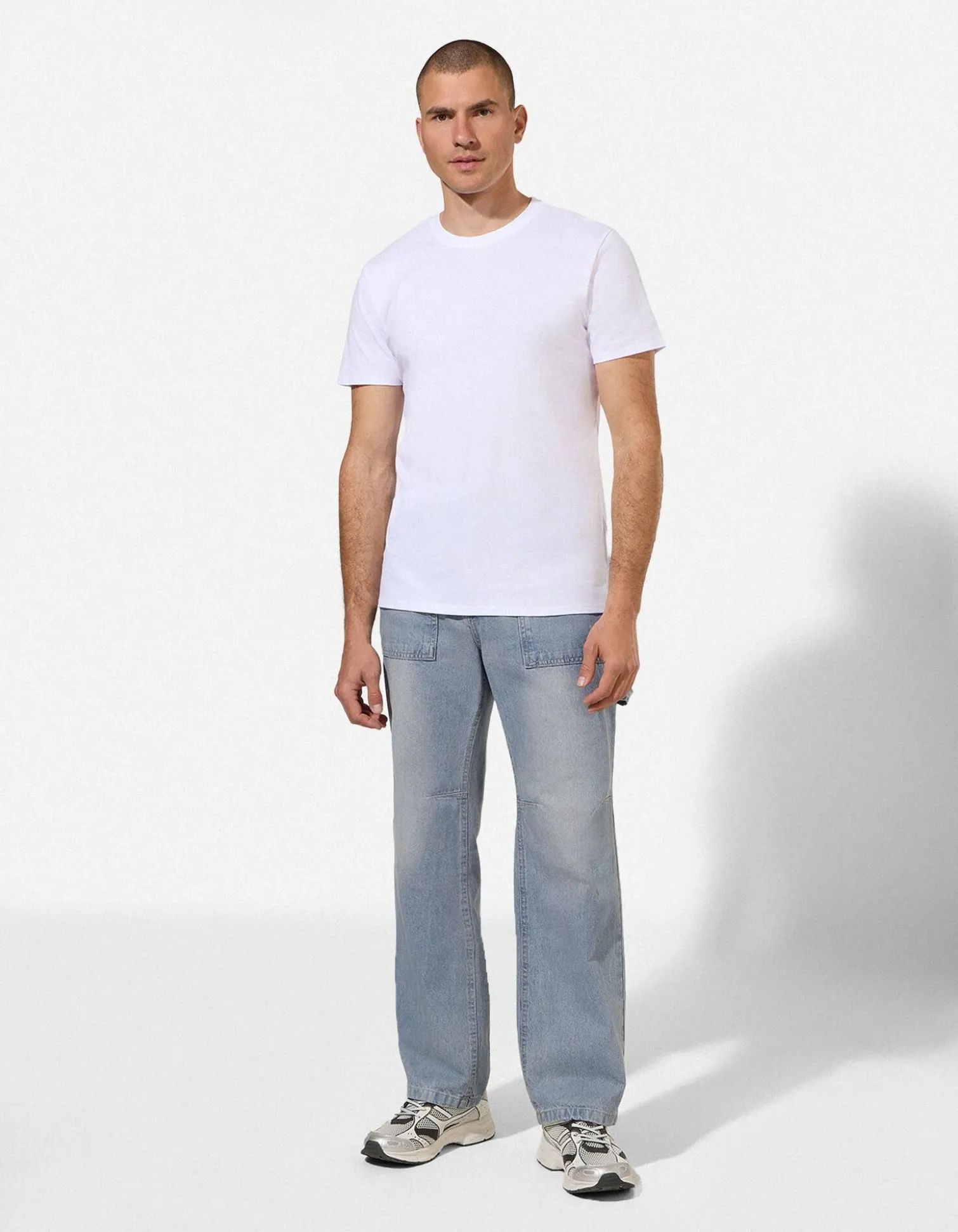 Jeans - Loose Fit - blau