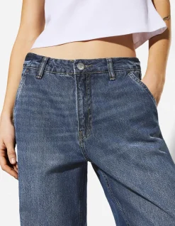 Jeans - mid blue denim - blau