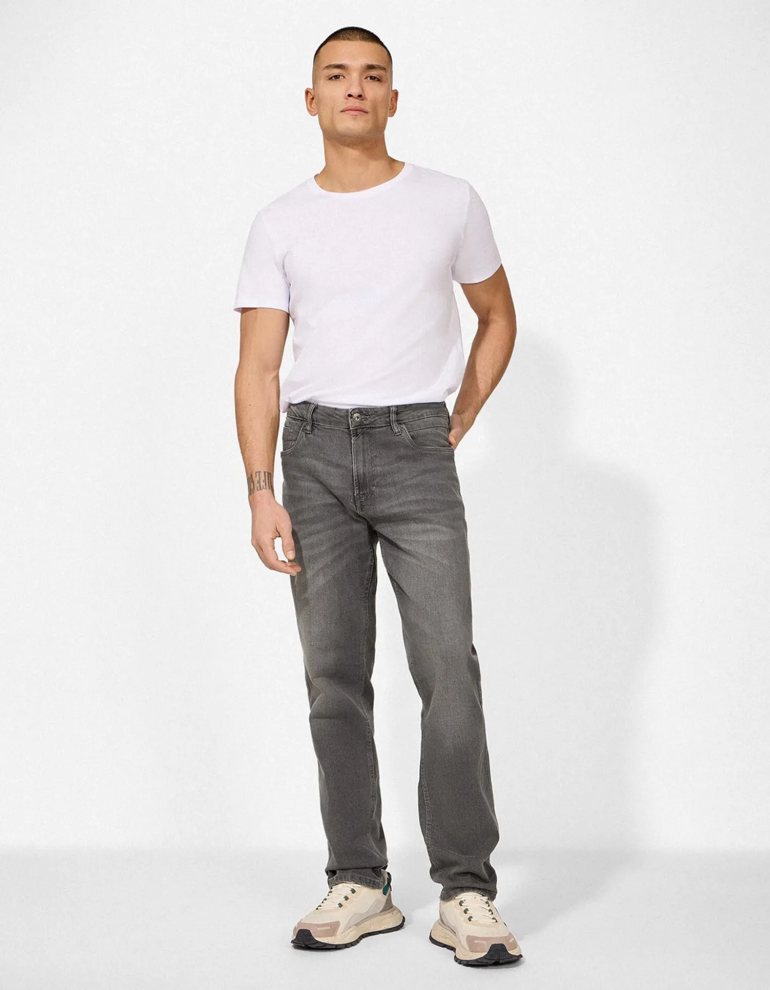 Jeans - Slim Fit - grau