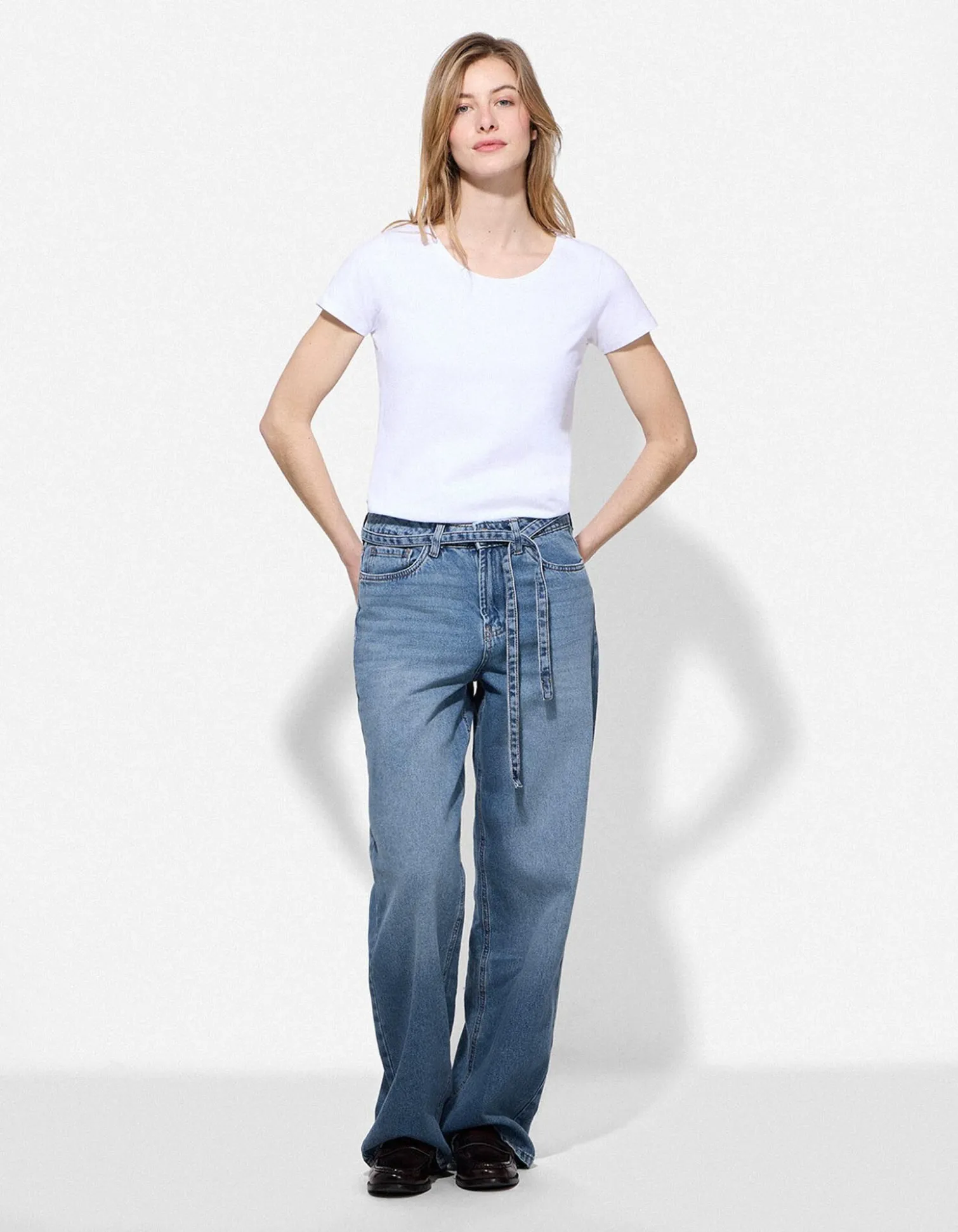 Jeans - Straight Fit - blau
