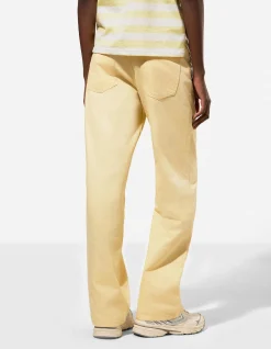 Jeans - Straight Fit - hellgelb