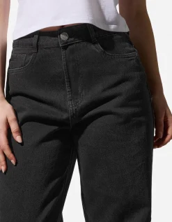 Jeans - Straight Fit - schwarz