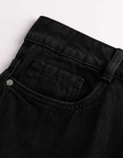 Jeans - Straight Fit - schwarz