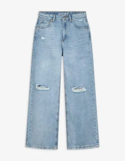 Jeans - Used-Look - blau
