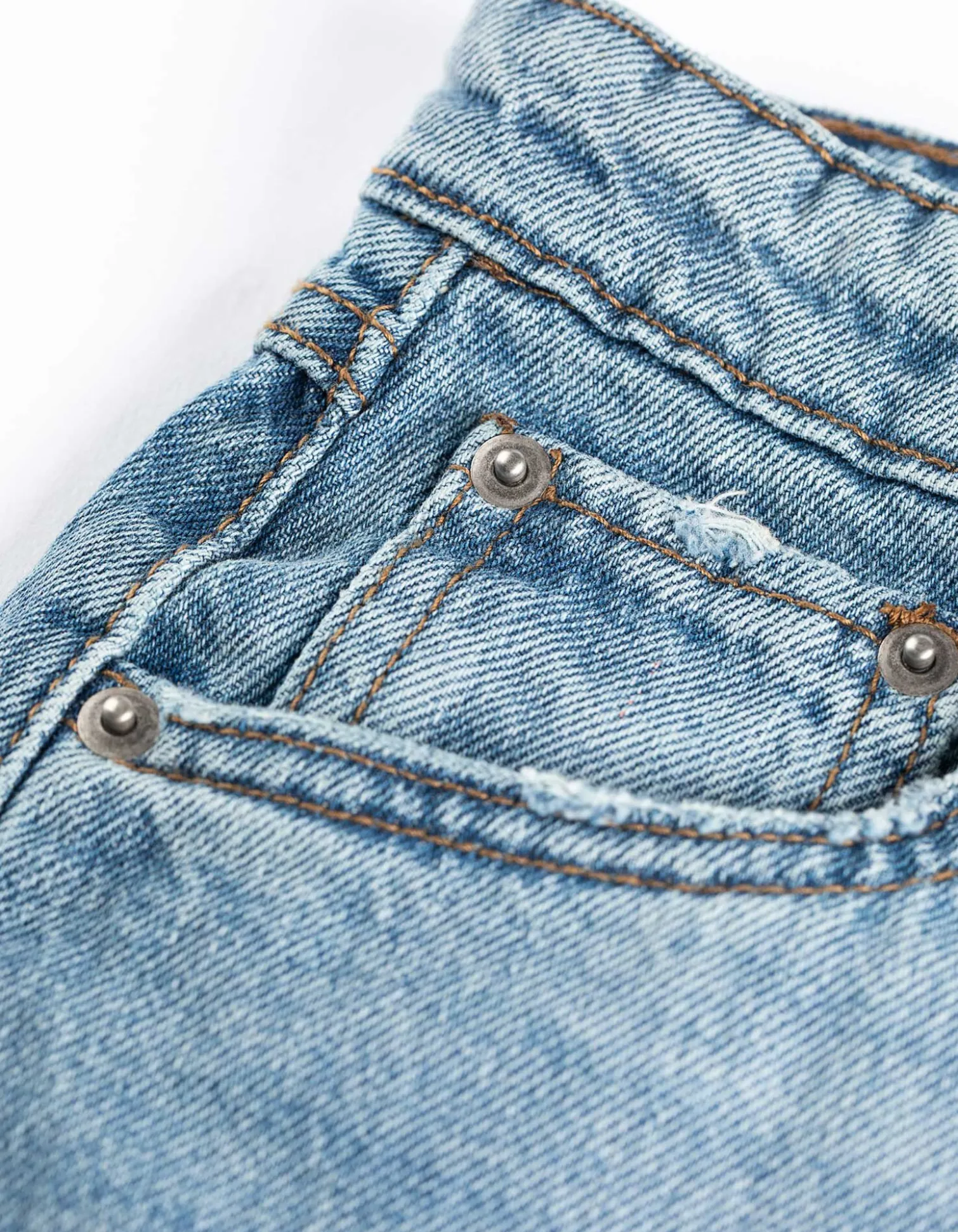 Jeans - Used-Look - blau