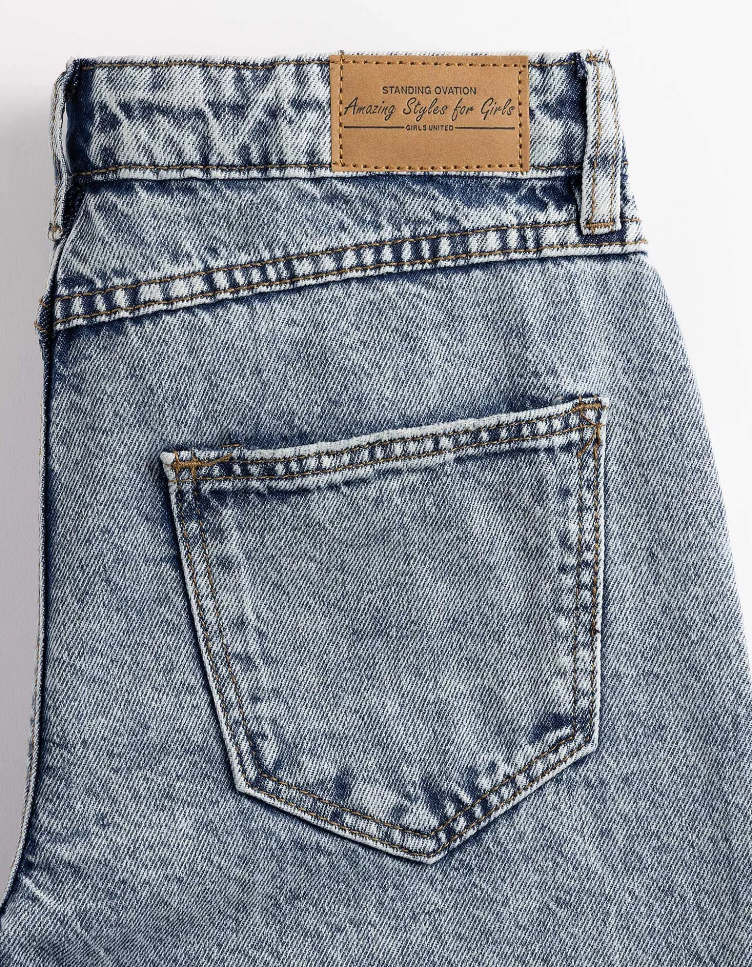 Jeans - Used-Look - blau