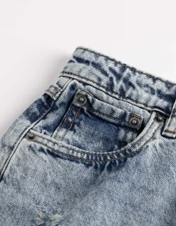 Jeans - Used-Look - blau
