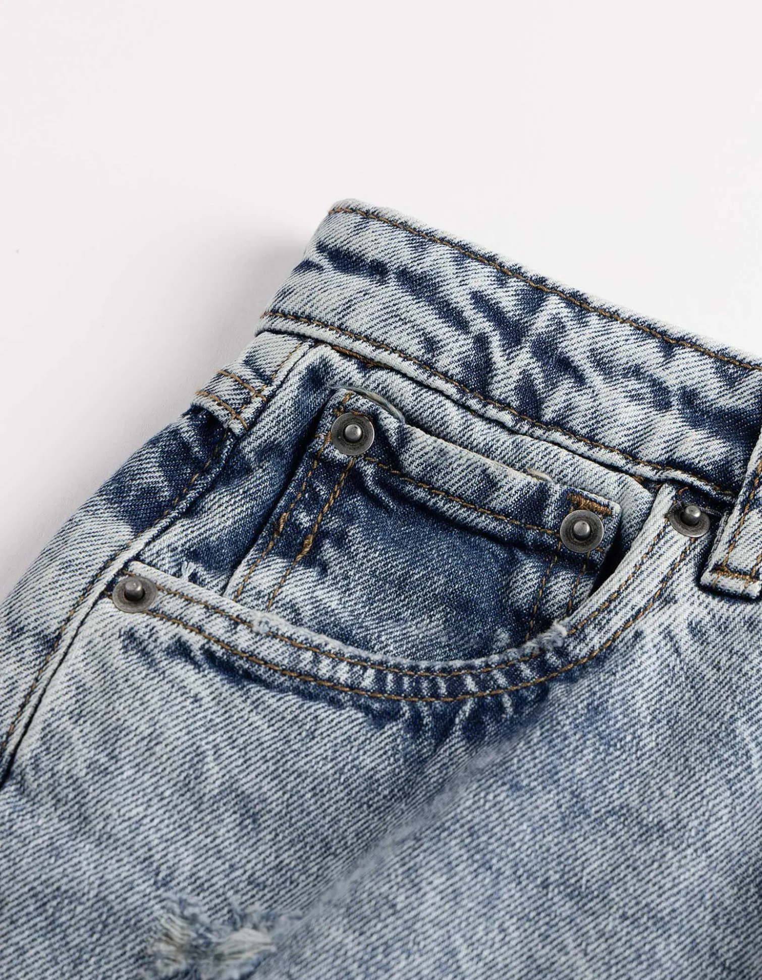 Jeans - Used-Look - blau