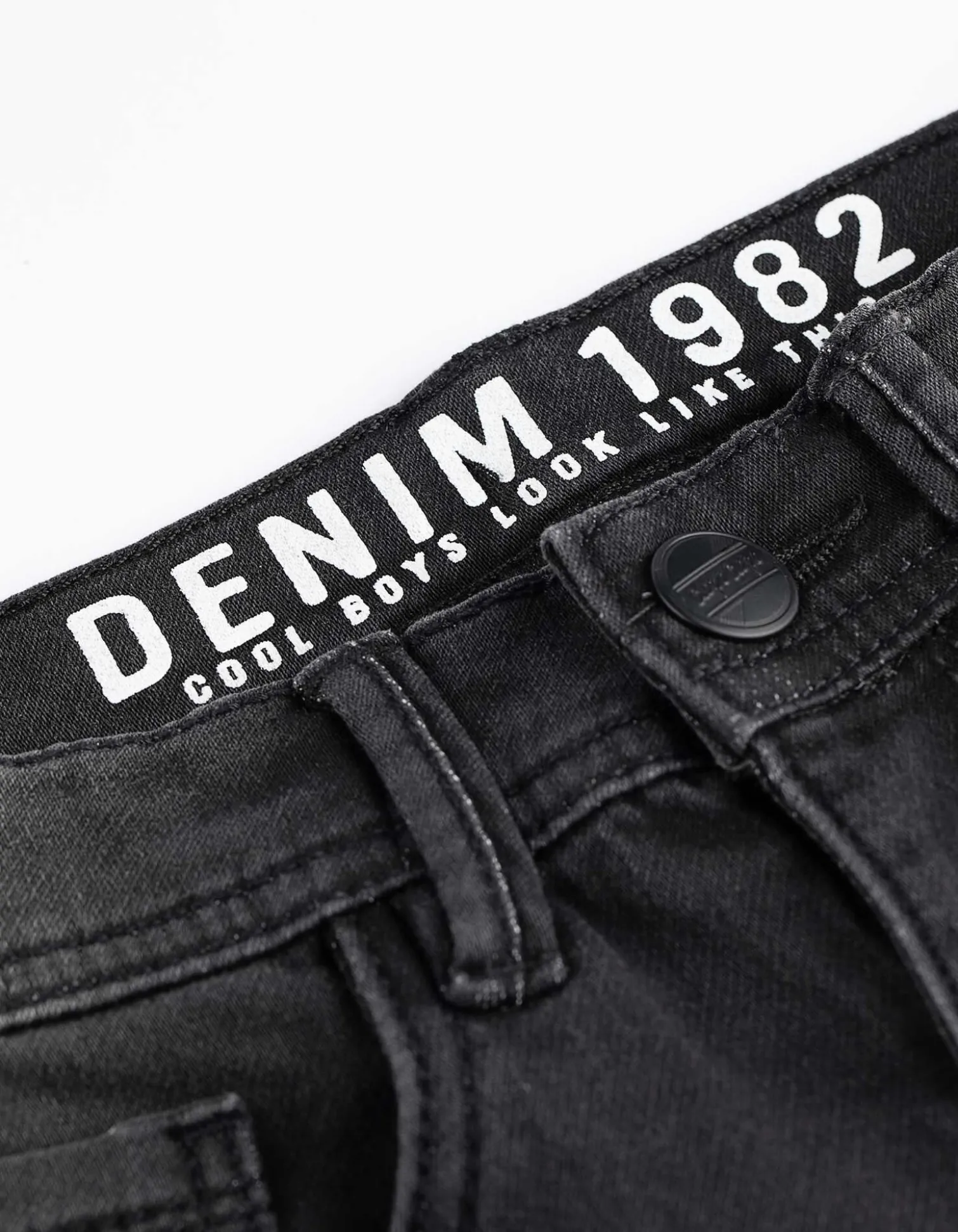 Jeans - Used-Look - schwarz