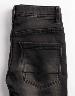 Jeans - Used-Look - schwarz