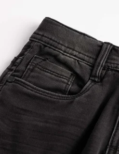 Jeans - Used-Look - schwarz