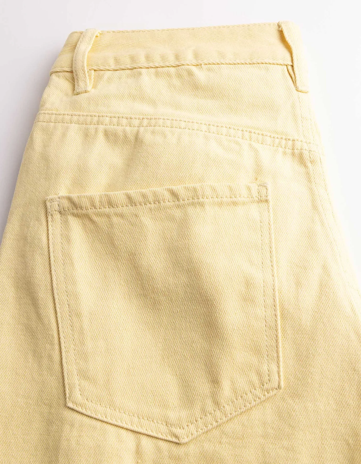 Jeans - Wide Fit - hellgelb