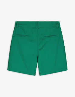 Jeansshorts - Baumwoll-Mix - dunkelgrün