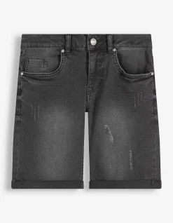 Jeansshorts - black denim - schwarz