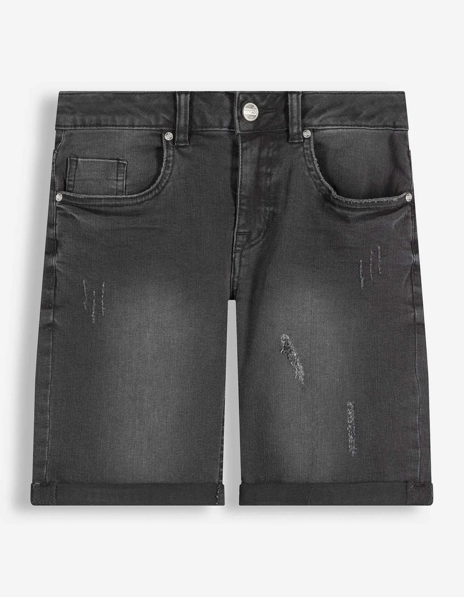Jeansshorts - black denim - schwarz