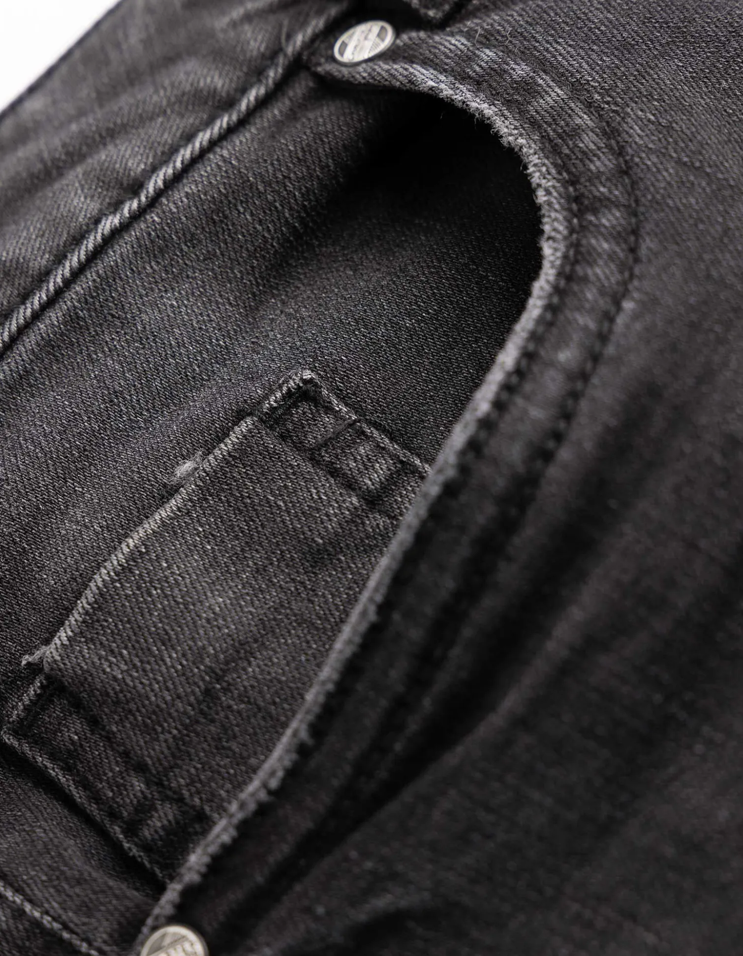 Jeansshorts - black denim - schwarz