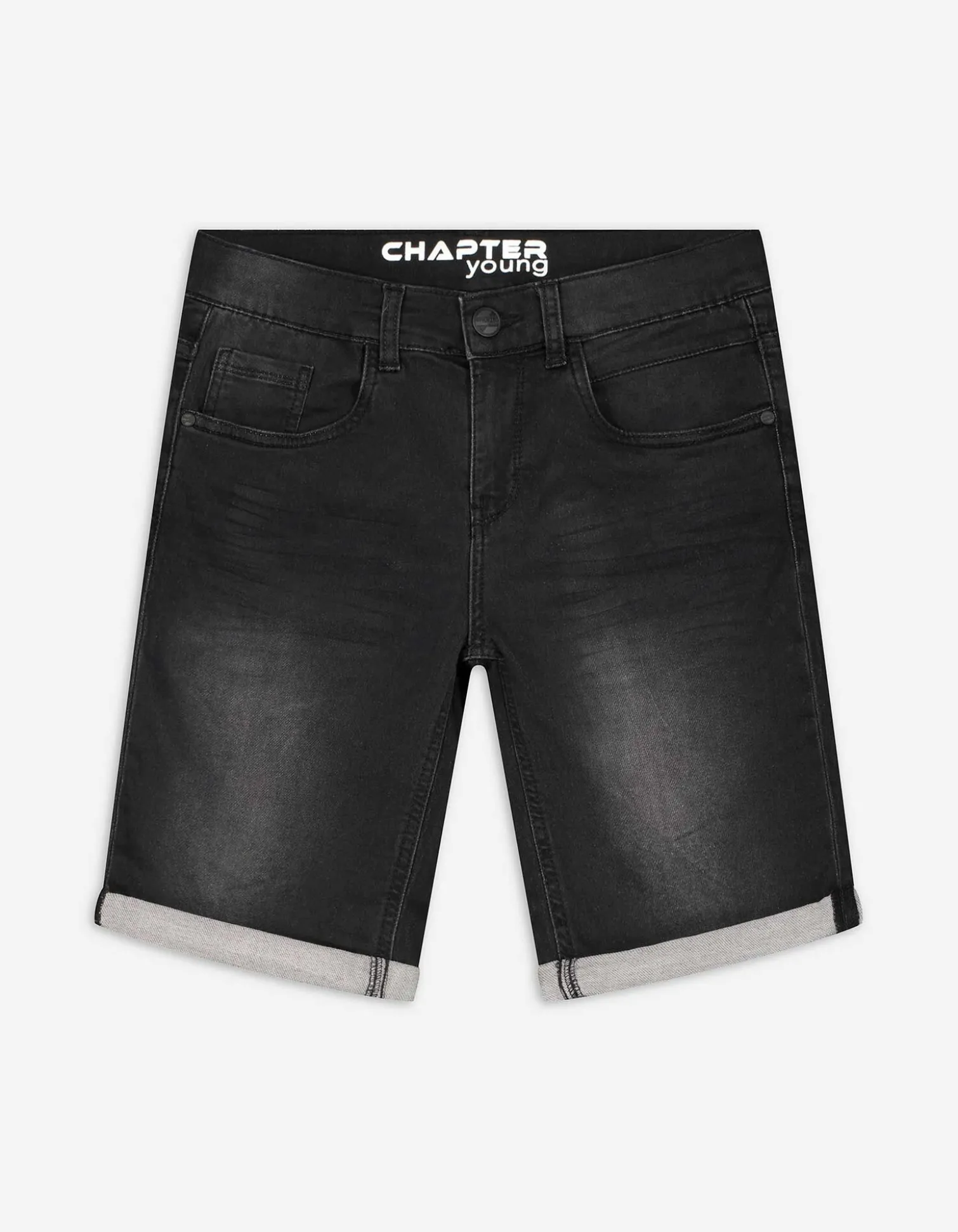 Jeansshorts - black denim - schwarz