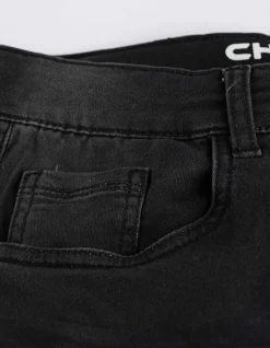 Jeansshorts - black denim - schwarz