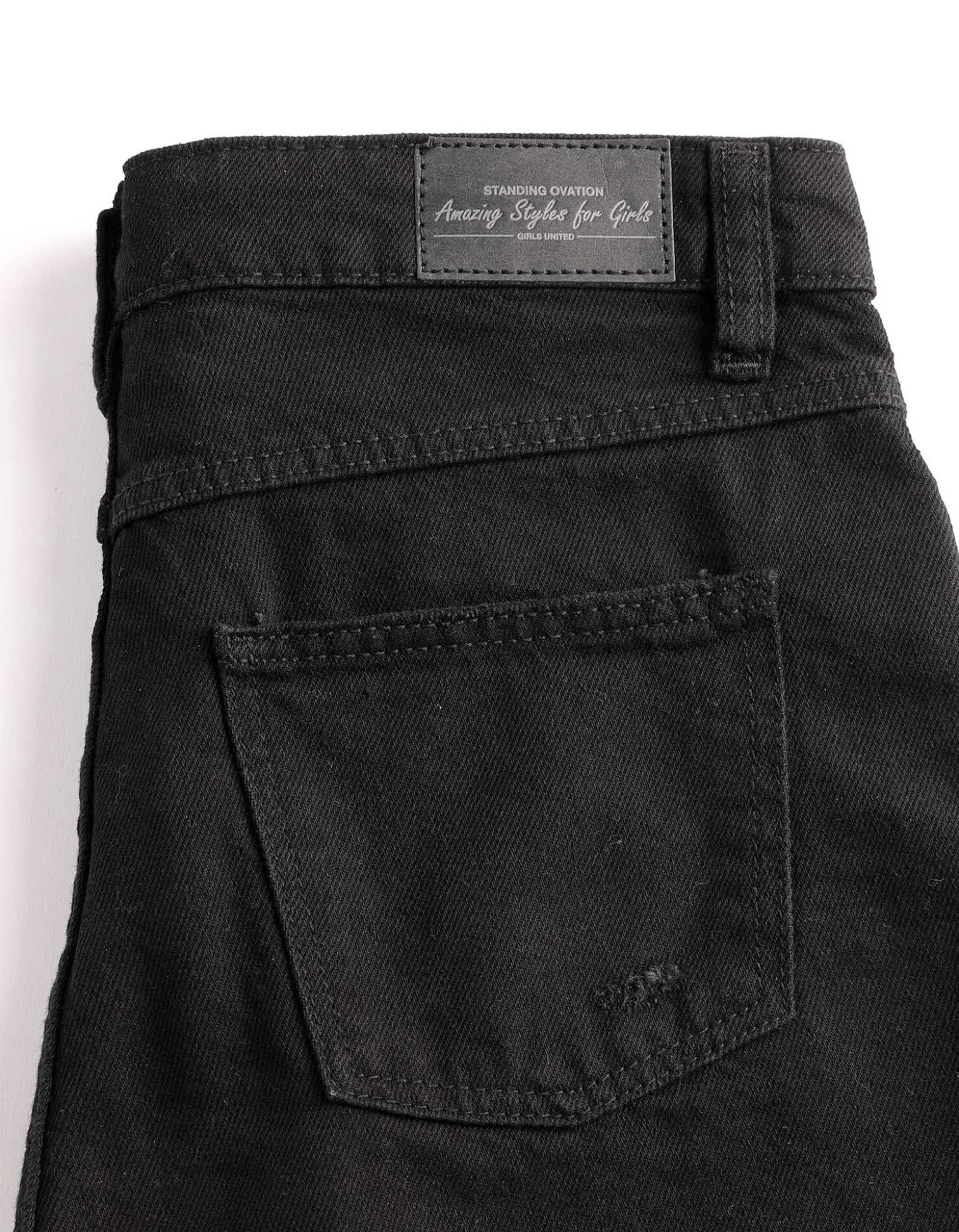Jeansshorts - Destroyed - schwarz
