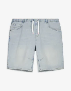 Jeansshorts - Jogger Fit - hellblau
